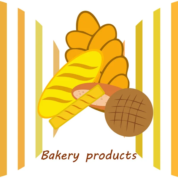 Vector ilustración de Panadería Producto Colección de Alimentos — Vector de stock