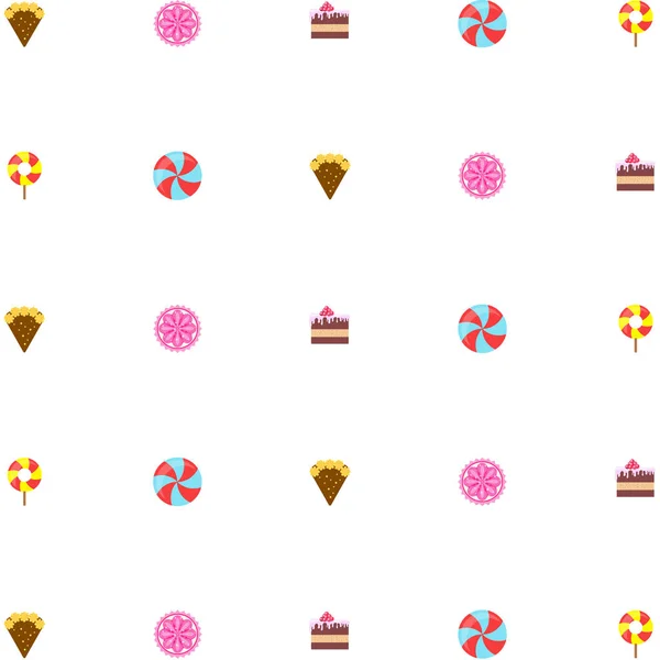 Inicio panadería vector ilustración de pastel de cumpleaños, capcake y dulces. Idea de diseño para póster, tarjetas y publicidad . — Archivo Imágenes Vectoriales