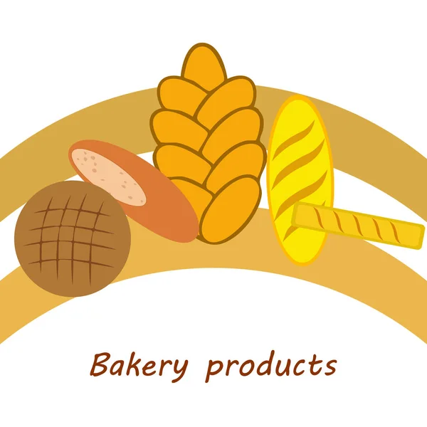 Vector ilustración de Panadería Producto Colección de Alimentos — Vector de stock