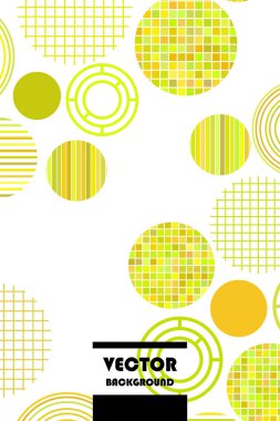 Metin için yeri olan kusursuz vektör geometrik arkaplan. Broşür, davetiye, tebrik kartı, poster tasarımı için soyut yaratıcı konsept. Üst üste binen çoklu renk desenini çember çiz.