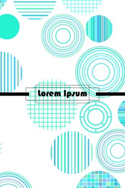 Metin için yeri olan kusursuz vektör geometrik arkaplan. Broşür, davetiye, tebrik kartı, poster tasarımı için soyut yaratıcı konsept. Üst üste binen çoklu renk desenini çember çiz.