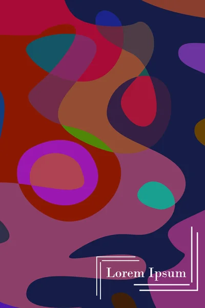 Warna abstrak titik geometris modern, latar belakang vektor - Stok Vektor