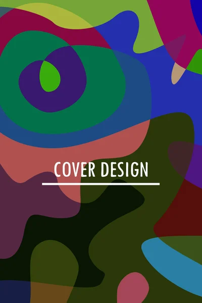 Color abstracto manchas geométricas modernas, fondo vectorial — Vector de stock
