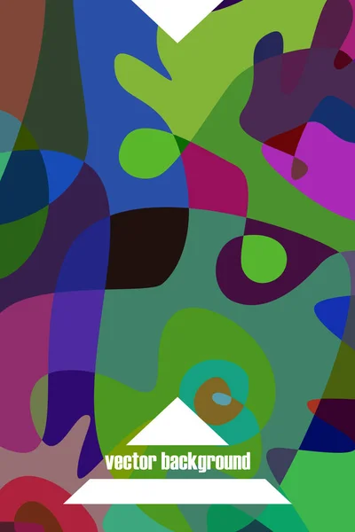 Abstrakte Farbe moderne geometrische Flecken, Vektorhintergrund — Stockvektor