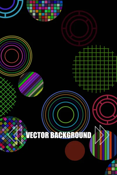Carta da parati geometrica creativa. Trendy cerchio forme composizione. vettore Eps10 — Vettoriale Stock