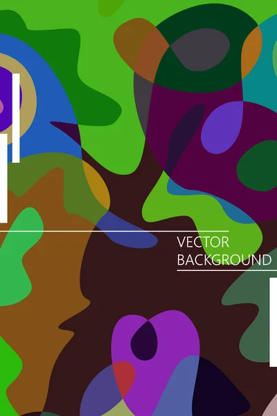 Abstraktní barva moderní geometrické skvrny, vektorové pozadí — Stockový vektor