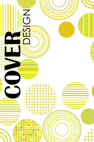 Fond géométrique vectoriel sans couture avec place pour le texte. Concept créatif abstrait pour flyer, invitation, carte de vœux, poster design. Cercle multicolore motif de chevauchement . — Image vectorielle