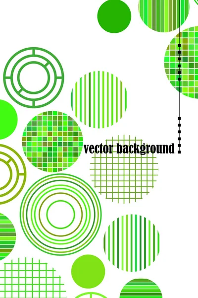 Fond géométrique vectoriel sans couture avec place pour le texte. Concept créatif abstrait pour flyer, invitation, carte de vœux, poster design. Cercle multicolore motif de chevauchement . — Image vectorielle