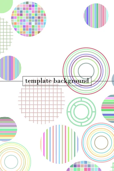 Kreative geometrische Tapeten. trendige Kreisformen Zusammensetzung. eps10-Vektor — Stockvektor