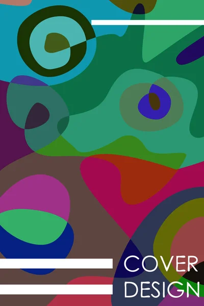 Abstrakt färg moderna geometriska fläckar, vektor bakgrund — Stock vektor