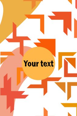 Fütürist tarzda soyut geometrik element. Prin için kullanışlı