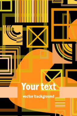 iş broşürü tasarım şablonu vektör geometrik kare 