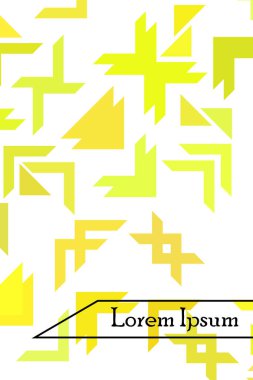 Fütürist tarzda soyut geometrik element. Prin için kullanışlı