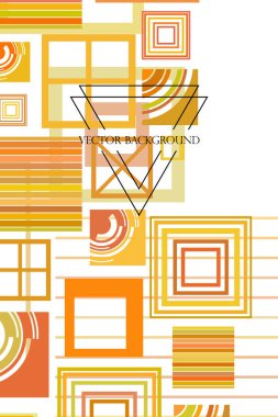 iş broşürü tasarım şablonu vektör geometrik kare 