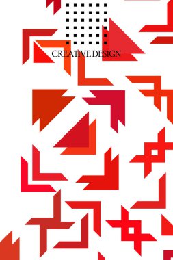 Fütürist tarzda soyut geometrik element. Prin için kullanışlı