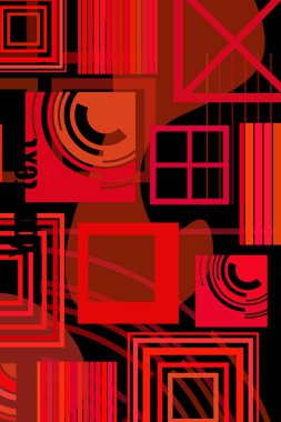 iş broşürü tasarım şablonu vektör geometrik kare 