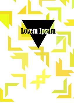 Fütürist tarzda soyut geometrik element. Prin için kullanışlı