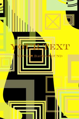 iş broşürü tasarım şablonu vektör geometrik kare 