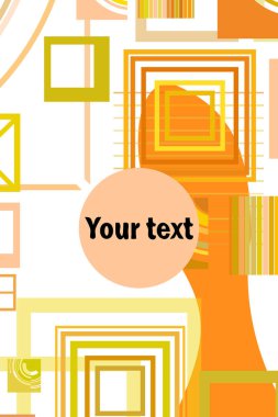 iş broşürü tasarım şablonu vektör geometrik kare 