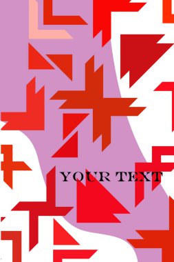 Fütürist tarzda soyut geometrik element. Prin için kullanışlı