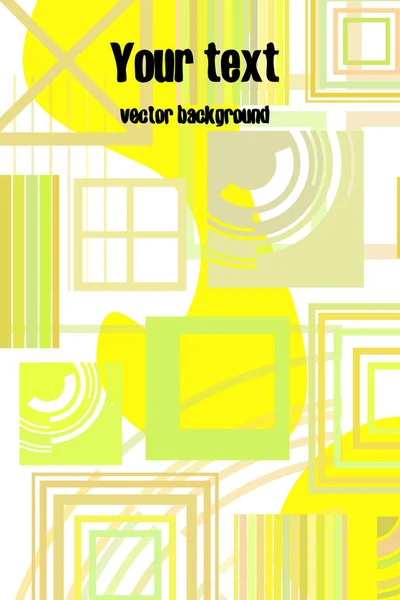 Business brochure flyer design template vector geometric square — Stock Vector