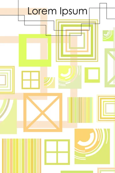 Бізнес брошура флаєр дизайн шаблон вектор геометричний квадрат — стоковий вектор