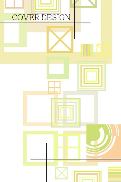 Бизнес-брошюра дизайн листовки шаблон векторной геометрической площади — стоковый вектор