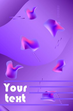 Sıvı vektör renkli şekiller. Soyut vektör arkaplanı. Sıvı