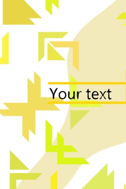 Fütürist tarzda soyut geometrik element. Prin için kullanışlı