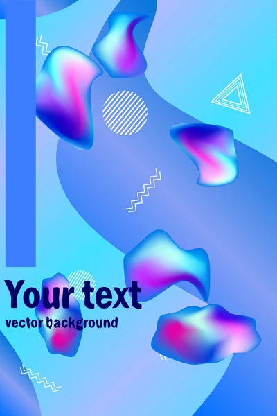 Liquid vector colorful shapes. Abstract vector background. Liqui — Stock Vector