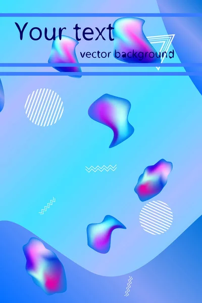 Liquid vector colorful shapes. Abstract vector background. Liqui — Stock Vector