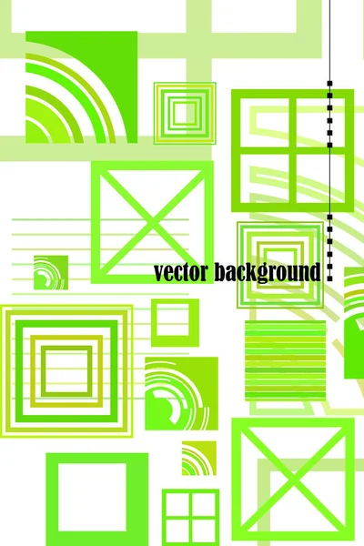 Folleto de negocios folleto diseño plantilla vector geométrico cuadrado — Vector de stock