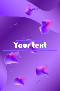 Sıvı vektör renkli şekiller. Soyut vektör arkaplanı. Sıvı