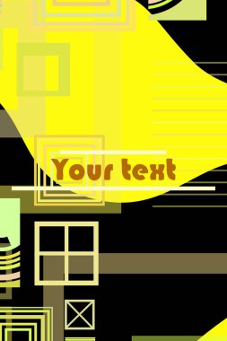 iş broşürü tasarım şablonu vektör geometrik kare 