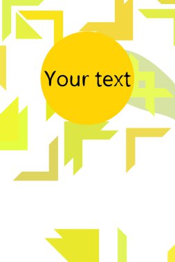 Fütürist tarzda soyut geometrik element. Prin için kullanışlı