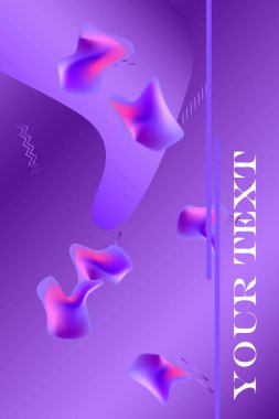 Sıvı vektör renkli şekiller. Soyut vektör arkaplanı. Sıvı