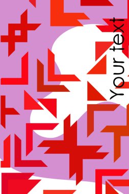 Fütürist tarzda soyut geometrik element. Prin için kullanışlı