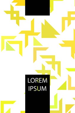 Fütürist tarzda soyut geometrik element. Prin için kullanışlı