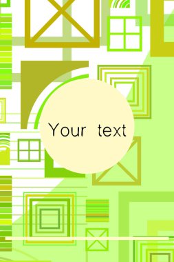 iş broşürü tasarım şablonu vektör geometrik kare 