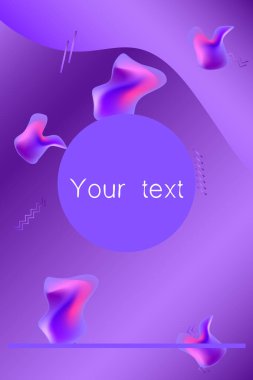 Sıvı vektör renkli şekiller. Soyut vektör arkaplanı. Sıvı