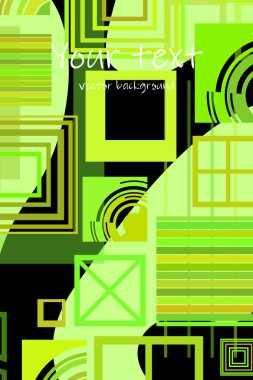 iş broşürü tasarım şablonu vektör geometrik kare 