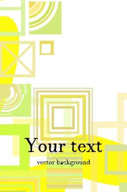 iş broşürü tasarım şablonu vektör geometrik kare 