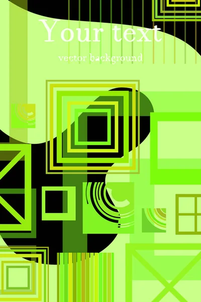 Brochure flyer ontwerp sjabloon vector geometrische vierkant — Stockvector