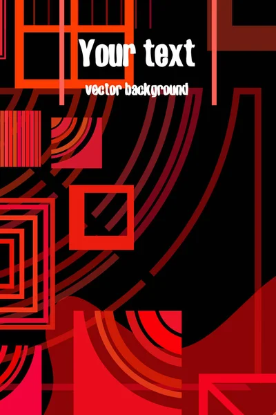 Folleto de negocios folleto diseño plantilla vector geométrico cuadrado — Vector de stock