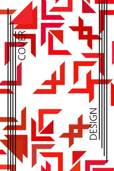 Abstract geometrisch element in futuristische stijl. Handig voor prinsen — Stockvector