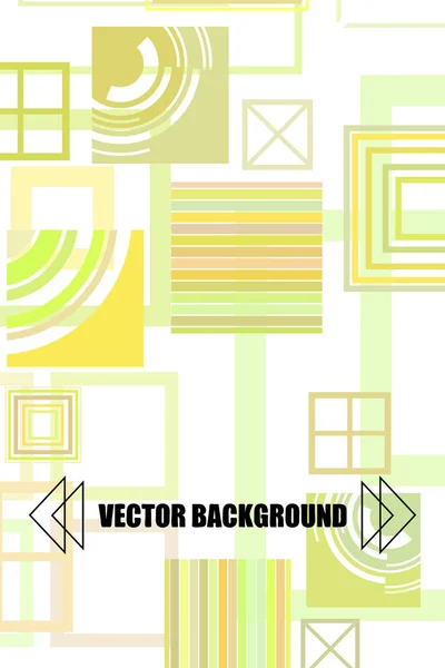 Iş broşürü tasarım şablonu vektör geometrik kare — Stok Vektör