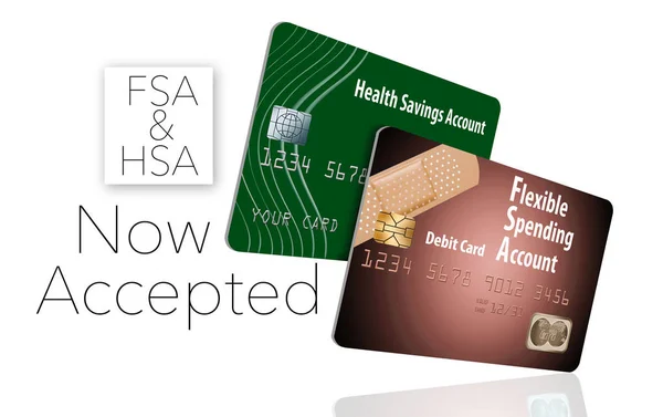 Jetzt Akzeptiert Hsa Und Fsa Debitkarten Das Ist Die Botschaft — Stockfoto