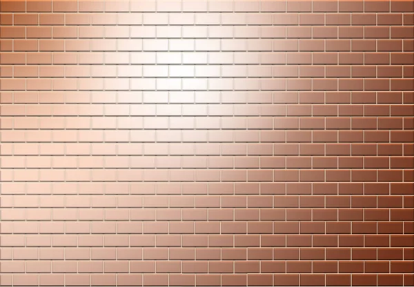 Copper Colored Brick Wall Has Hole Allowing Escape Another Area — Stock Photo, Image