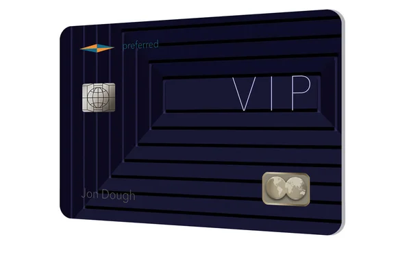 Voici Une Carte Crédit Vip Client Préféré Est Une Illustration — Photo