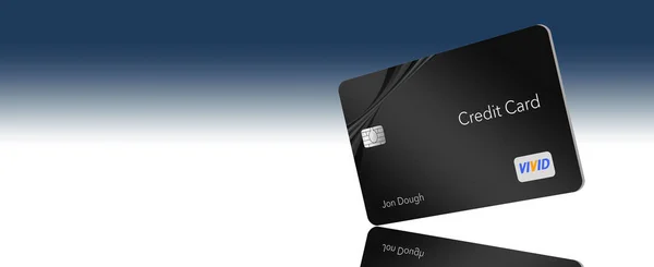 Space Text Credit Card Ось Загальна Кредитна Картка Загальними Логотипами — стокове фото